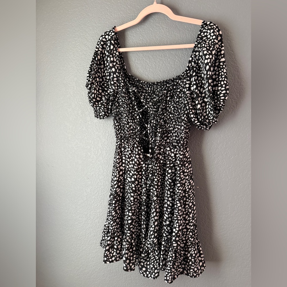 Altar'd State Black and White Mini Dress